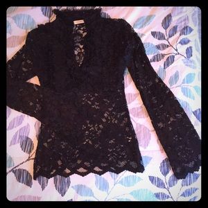 Lace Top -Black